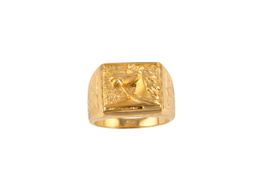 sello oro 18k con onix 