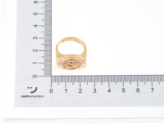 sello oro 18k con circonita 