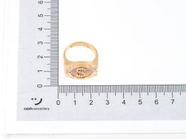 sello oro 18k con circonita 