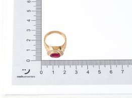sello oro 18k con circonita 