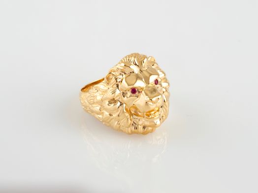 sello oro 18k con circonita 