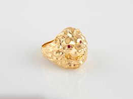 sello oro 18k con circonita 