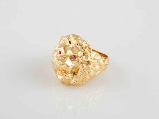 sello oro 18k con circonita 