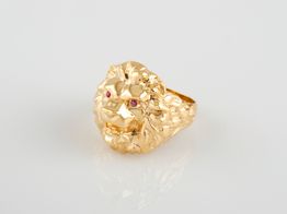 sello oro 18k con circonita 