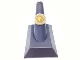 sello oro 18k con circonita 
