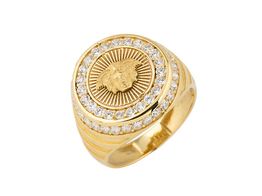 sello oro 18k con circonita 