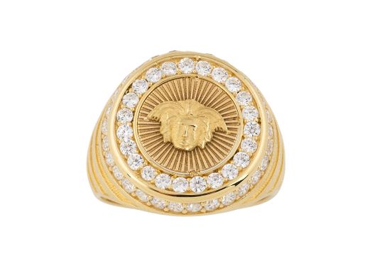 sello oro 18k con circonita 