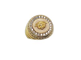 sello oro 18k con circonita 
