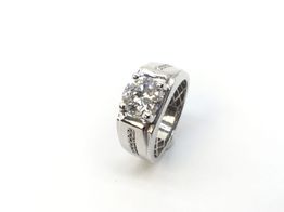 sello oro 18k con diamante de laboratorio 