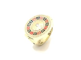 sello oro 18k con circonita 