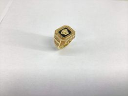 sello oro 18k con circonita 