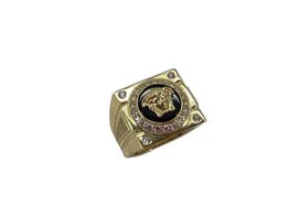 sello oro 18k con circonita 