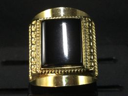 sello oro 18k con circonita 