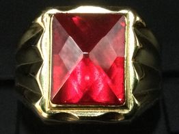 sello oro 18k con circonita 