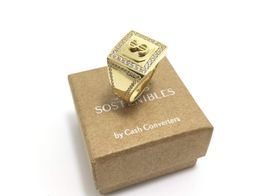 sello oro 18k con circonita 