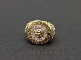 sello oro 18k con circonita 