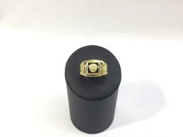 sello oro 18k con circonita 