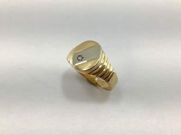 Sello Oro 18k Con Circonita