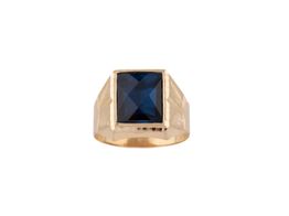 selo ouro 18k com pedra con espinela 
