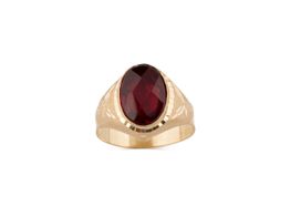 selo ouro 18k com pedra con circonita 