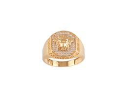 selo ouro 18k com pedra con circonita 