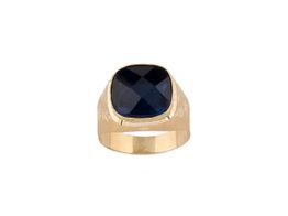 selo ouro 18k com pedra con espinela 