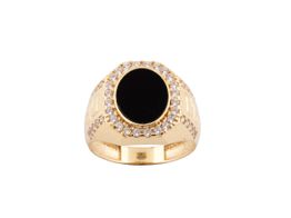 selo ouro 18k com pedra 