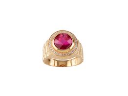 selo ouro 18k com pedra con circonita 