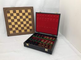 set tablero fichas ajedrez asiatico