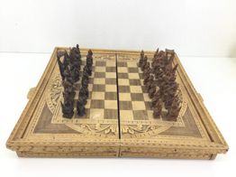 set tablero fichas tablero hecho a mano madera