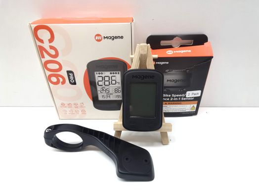 sistema navegacion gps magene c206 pro + bike speed sensor + heart rate sensor