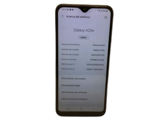 samsung galaxy a20e