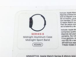apple watch series 8 45mm (gps) aluminio