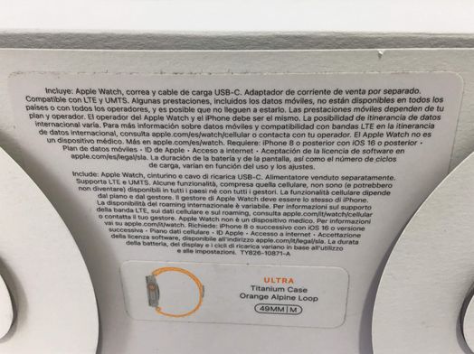 apple watch ultra 49mm (gps 4g) titanio