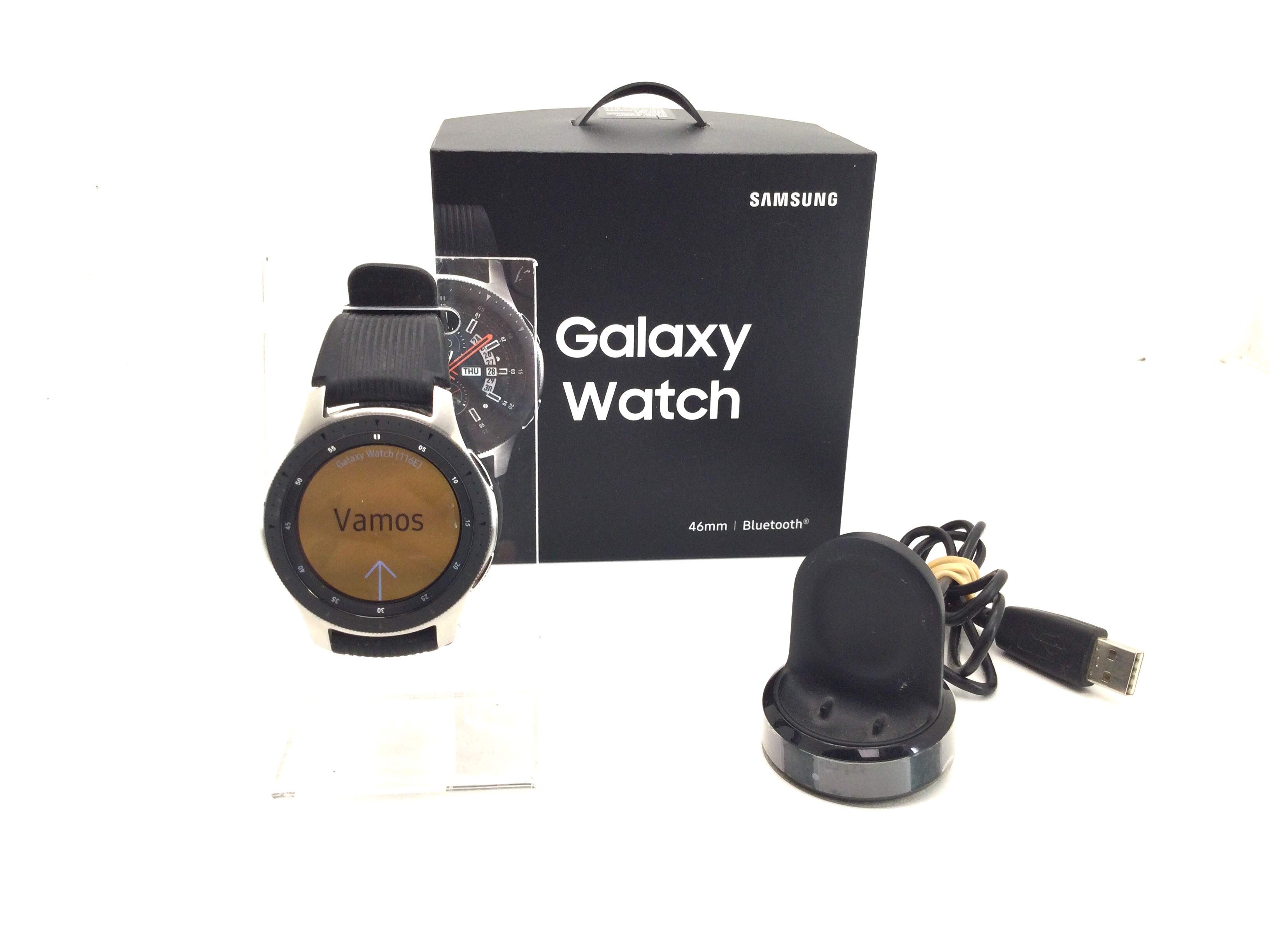 Samsung Galaxy Watch Smartwatch 46mm Stainless Steel SM-R800 Bluetooth -  Silver