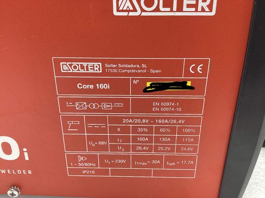 soldador solter core 160i