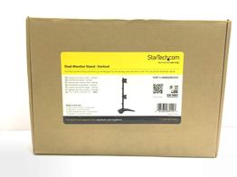 soporte monitor startech.com dual monitor stand vertical