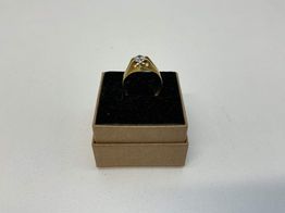 sortija oro 18k con circonita 