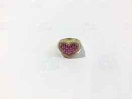 sortija oro 18k con circonita 
