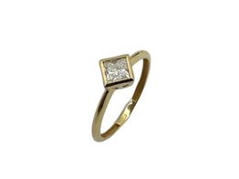 sortija oro 18k con diamante de laboratorio 