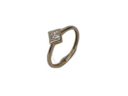 Anillo Oro 18k Con Diamante de Laboratorio