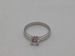 sortija oro 18k con diamante de laboratorio 