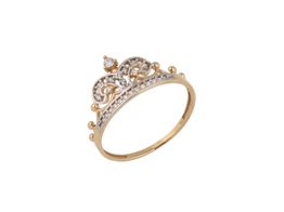 sortija oro 18k con circonita 
