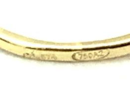 sortija oro 18k con circonita 