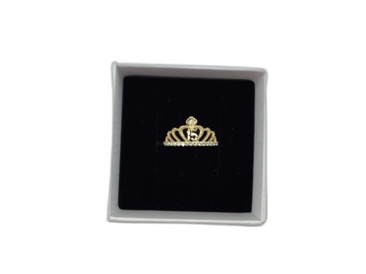sortija oro 18k con circonita 