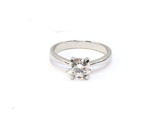 sortija oro 18k con diamante de laboratorio