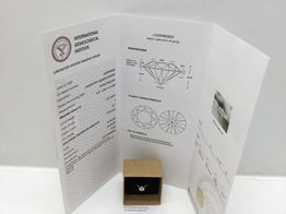 sortija oro 18k con diamante de laboratorio