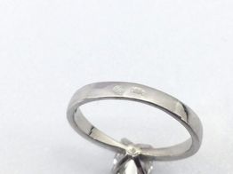 sortija oro 18k con diamante de laboratorio