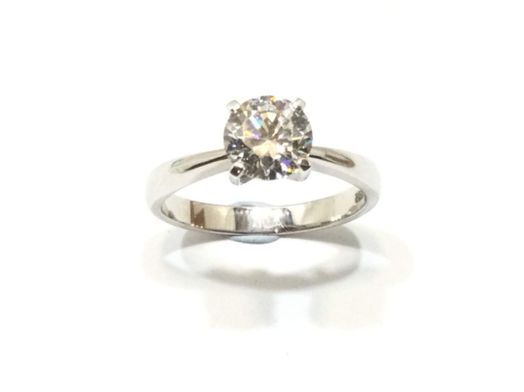 sortija oro 18k con diamante de laboratorio