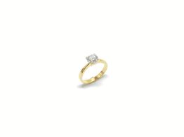 sortija oro 18k con diamante de laboratorio 